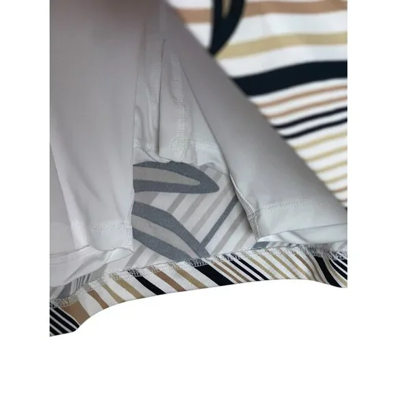 Tail Golf Skort Skirt Womens Size XL Stripe Blossom Floral Stretch Pockets - Picture 4 of 10